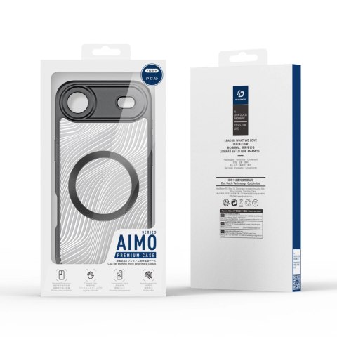 Etui Dux Ducis Aimo Mag z pierścieniem magnetycznym na iPhone 17 Air - czarne
