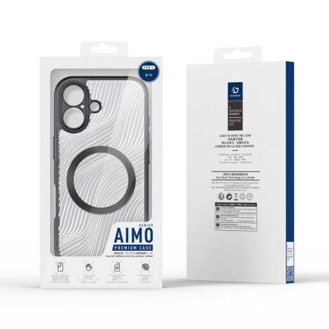 Etui Dux Ducis Aimo Mag z pierścieniem magnetycznym na iPhone 17 - czarne