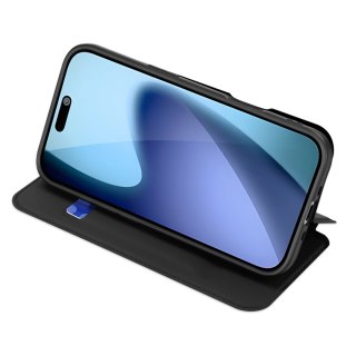 Etui Dux Ducis Skin Pro na iPhone 17 Pro Max z klapką i miejscem na kartę - czarne