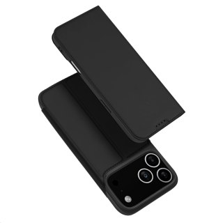 Etui Dux Ducis Skin Pro na iPhone 17 Pro z klapką i miejscem na kartę - czarne