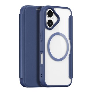 Etui Dux Ducis Skin X Pro na iPhone 17 z portfelem, kompatybilne z MagSafe - niebieskie