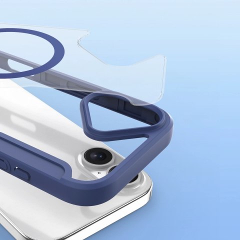 Etui Dux Ducis Skin X Pro na iPhone 17 z portfelem, kompatybilne z MagSafe - niebieskie