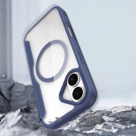 Etui Dux Ducis Skin X Pro na iPhone 17 z portfelem, kompatybilne z MagSafe - niebieskie