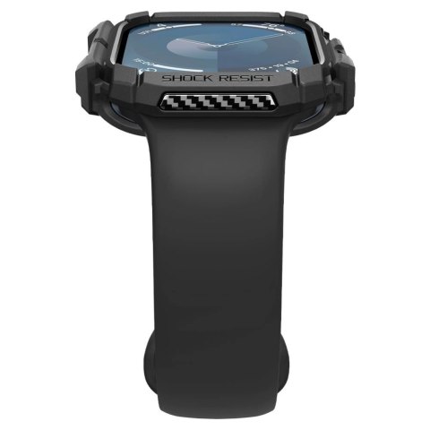 Etui Spigen Rugged Armor na Apple Watch 10 (42 mm) - czarne Etui Spigen Rugged Armor na Apple Watch 10 (42 mm) - czarne