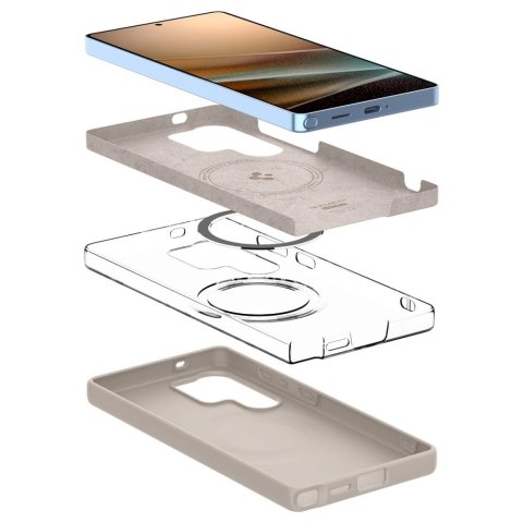 Etui Spigen Silicone Fit Mag na Samsung Galaxy S25Ultra - tytanowy Etui Spigen Silicone Fit Mag na Samsung Galaxy S25Ultra - tytanowy