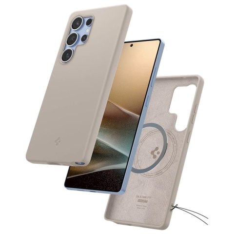 Etui Spigen Silicone Fit Mag na Samsung Galaxy S25Ultra - tytanowy Etui Spigen Silicone Fit Mag na Samsung Galaxy S25Ultra - tytanowy