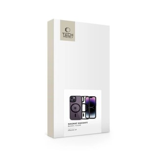 Etui Tech-Protect MagMat MagSafe na iPhone 14 - przezroczysto-czarny