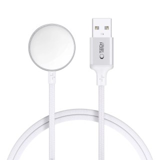 Ładowarka indukcyjna Tech-Protect UltraBoost USB-A do Apple Watch 1m - biała