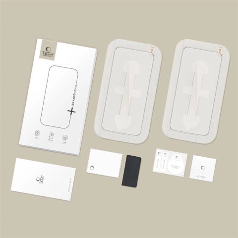 Szkło hartowane Tech-Protect Quick Set+ 2-pack na iPhone 15 / 16 Szkło hartowane Tech-Protect Quick Set+ 2-pack na iPhone 15 / 16