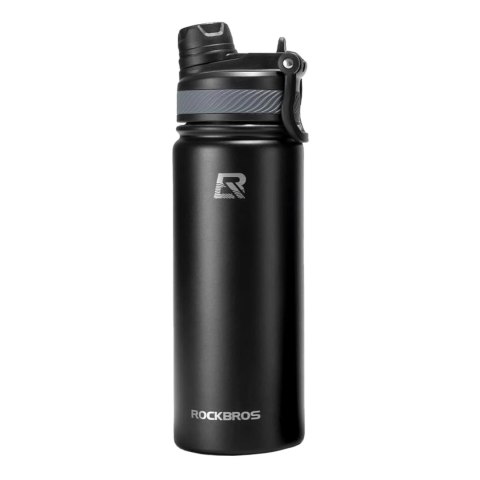 Bidon termiczny Rockbros 35210029001 rowerowy na napoje 550 ml - czarny Bidon termiczny Rockbros 35210029001 rowerowy na napoje 550 ml - czarny