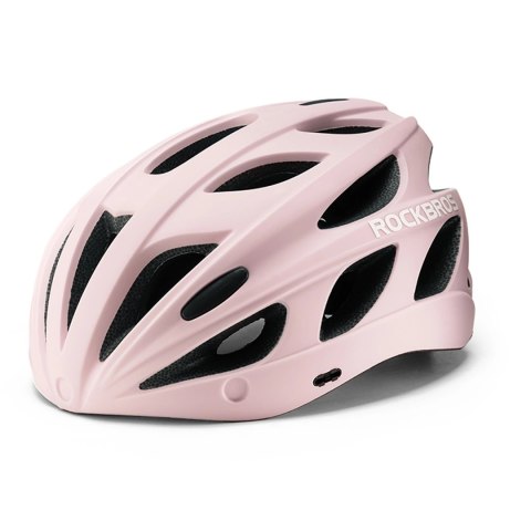 Kask rowerowy Rockbros z szybką, odpinane okulary z ochroną UV, odłączany daszek, unisex - różowy Kask rowerowy Rockbros z szybką, odpinane okulary z ochroną UV, odłączany daszek, unisex - różowy