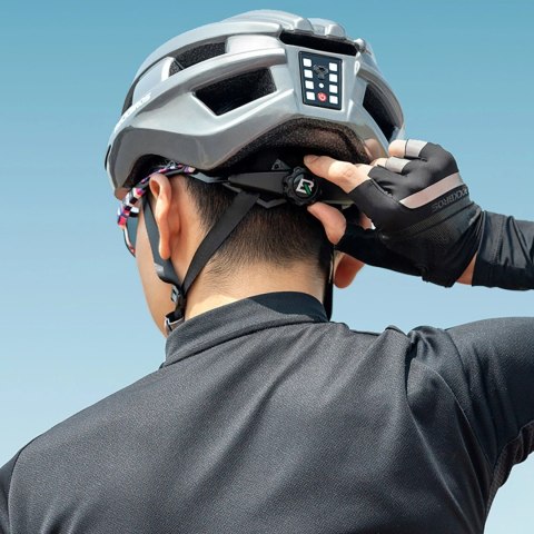 Kask rowerowy Rockbros z wbudowaną lampką - różowy Kask rowerowy Rockbros z wbudowaną lampką - różowy