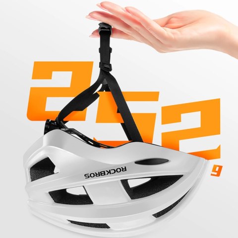 Kask rowerowy Rockbros z wbudowaną lampką - różowy Kask rowerowy Rockbros z wbudowaną lampką - różowy