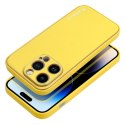 Futerał LEATHER CASE skórzany do IPHONE 14 Pro żółty Futerał LEATHER CASE skórzany do IPHONE 14 Pro żółty