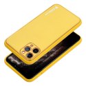 Futerał LEATHER CASE skórzany do IPHONE 15 Pro żółty Futerał LEATHER CASE skórzany do IPHONE 15 Pro żółty