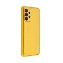 Futerał LEATHER CASE skórzany do SAMSUNG A55 5G żółty