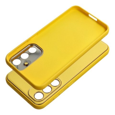 Futerał LEATHER CASE skórzany do SAMSUNG S23 FE żółty Futerał LEATHER CASE skórzany do SAMSUNG S23 FE żółty