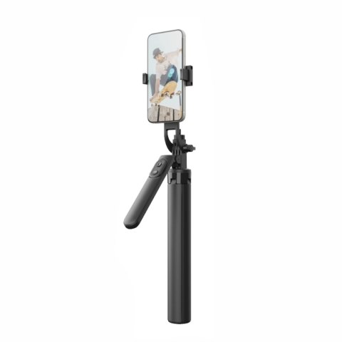 Selfie stick WH181-Y1S teleskopowy statyw 1.75m ze stopu aluminium z uchwytem na telefon - czarny Selfie stick WH181-Y1S teleskopowy statyw 1.75m ze stopu aluminium z uchwytem na telefon - czarny