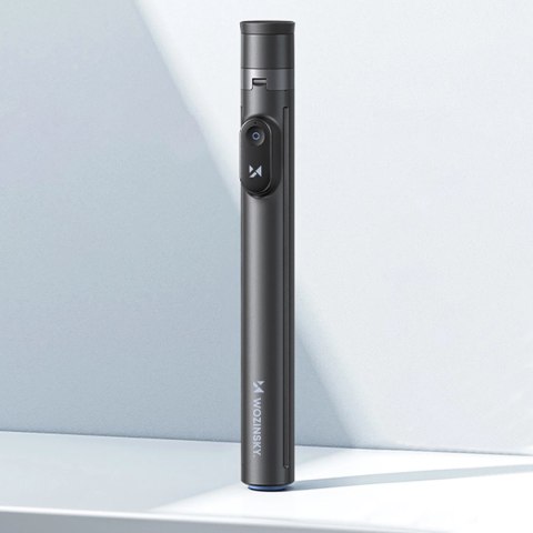 Selfie stick Wozinsky WRZP1 z automatycznie rozkładanymi nóżkami, funkcja statywu, 1,7m - czarny
