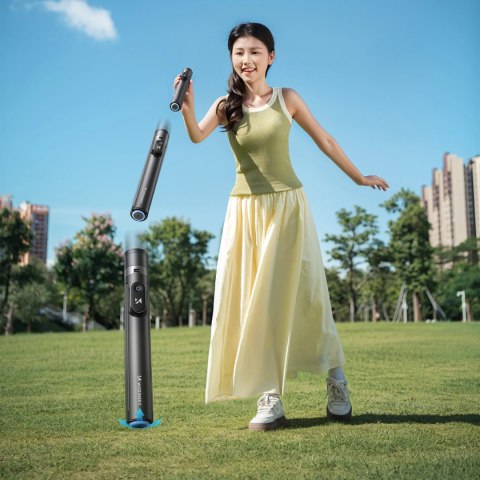 Selfie stick Wozinsky WRZP1 z automatycznie rozkładanymi nóżkami, funkcja statywu, 1,7m - czarny