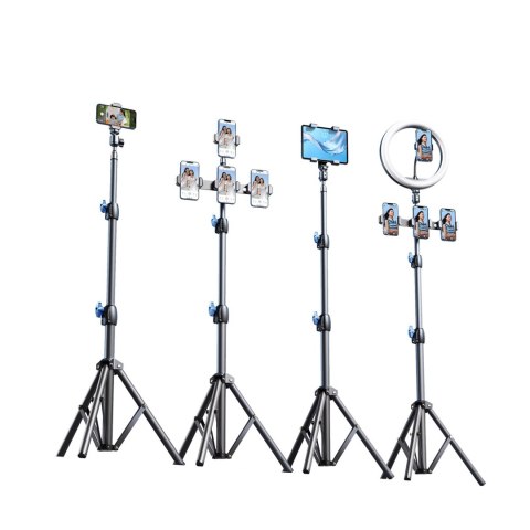 Statyw trójnożny Wozinsky WRLD-00Y1S tripod wytrzymały statyw ze stali węglowej 1.7m matowy - czarny Statyw trójnożny Wozinsky WRLD-00Y1S tripod wytrzymały statyw ze stali węglowej 1.7m matowy - czarny