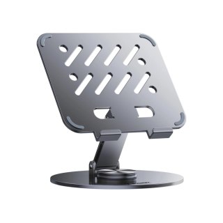 Stojak na tablet Wozinsky WRS-DSY84SS obrotowy 360° aluminiowy - szary