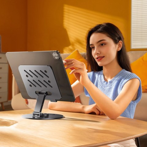 Stojak na tablet Wozinsky WRS-DSY84SS obrotowy 360° aluminiowy - szary Stojak na tablet Wozinsky WRS-DSY84SS obrotowy 360° aluminiowy - szary