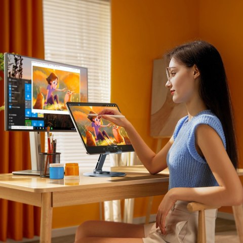 Stojak na tablet Wozinsky WRS-DSY84SS obrotowy 360° aluminiowy - szary Stojak na tablet Wozinsky WRS-DSY84SS obrotowy 360° aluminiowy - szary