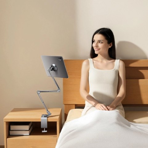 Uchwyt magnetyczny Wozinsky WTY0YS1 obrotowy 360° solidny na telefon tablet - szary Uchwyt magnetyczny Wozinsky WTY0YS1 obrotowy 360° solidny na telefon tablet - szary