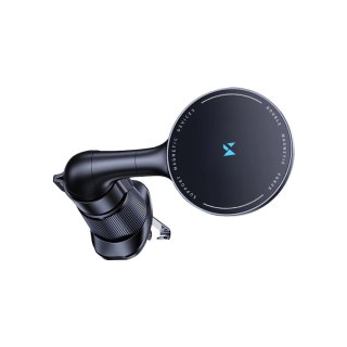 Uchwyt samochodowy Wozinsky WCT5-6S4Y z ładowarką indukcyjną Qi/MagSafe 15W na kratkę nawiewu - czarny