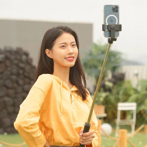 Wozinsky Selfie stick WHS1Y teleskopowy tripod 1m z uchwytem na telefon - czarny