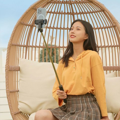 Wozinsky Selfie stick WHS1Y teleskopowy tripod 1m z uchwytem na telefon - czarny