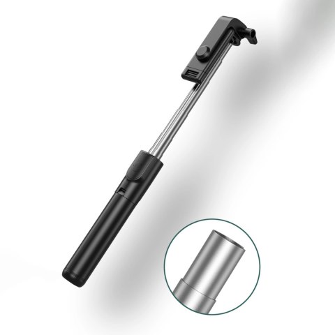 Wozinsky Selfie stick WHS1Y teleskopowy tripod 1m z uchwytem na telefon - czarny