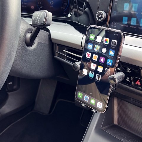 Wozinsky uchwyt grawitacyjny na telefon na kratkę w samochodzie czarny (WCHBK7) Wozinsky uchwyt grawitacyjny na telefon na kratkę w samochodzie czarny (WCHBK7)