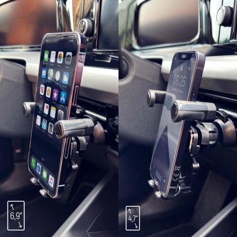 Wozinsky uchwyt grawitacyjny na telefon na kratkę w samochodzie czarny (WCHBK7) Wozinsky uchwyt grawitacyjny na telefon na kratkę w samochodzie czarny (WCHBK7)