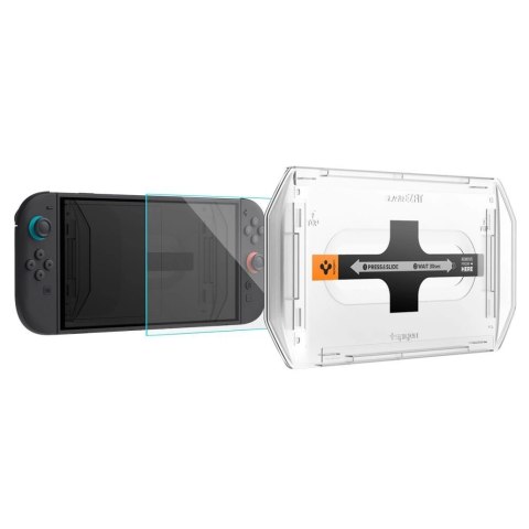 Szkło hartowane Spigen Glas.Tr "EZ FIT" 2-pack na Nintendo Switch 2 - przezroczyste