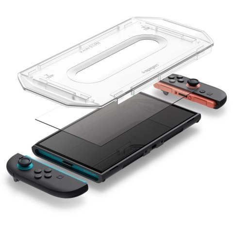 Szkło hartowane Spigen Glas.Tr "EZ FIT" 2-pack na Nintendo Switch 2 - przezroczyste