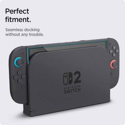 Szkło hartowane Spigen Glas.Tr "EZ FIT" 2-pack na Nintendo Switch 2 - przezroczyste