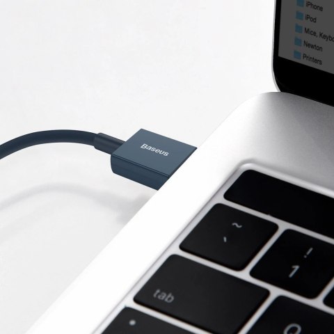 Baseus Superior kabel USB - Lightning 2,4A 1 m Niebieski (CALYS-A03)