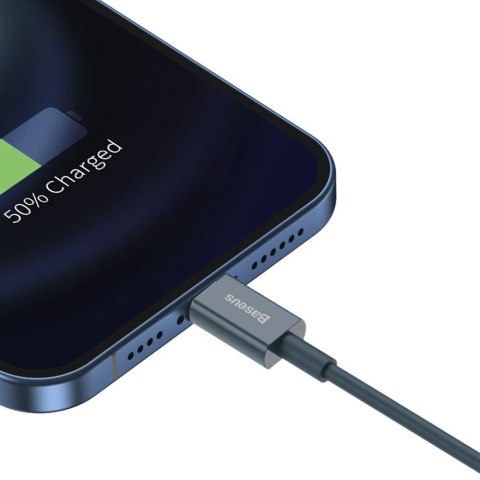 Baseus Superior kabel USB - Lightning 2,4A 1 m Niebieski (CALYS-A03)