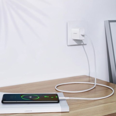 Kabel Ugreen US300 USB-C - USB-C PD QC FCP 100W 5A 480Mb/s 2m - biały