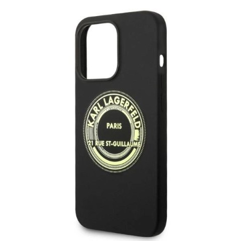 Etui Karl Lagerfeld Silicone RSG na iPhone 14 Pro Max 6,7" - czarne