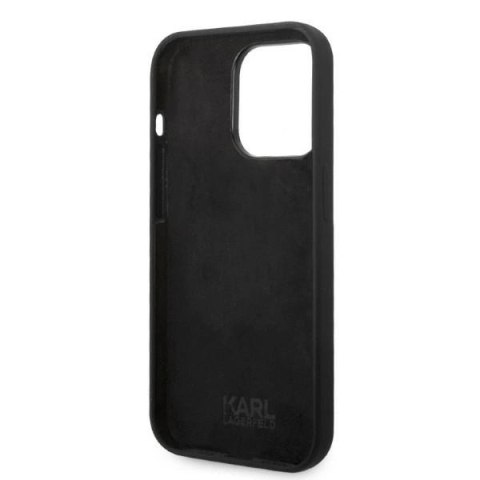 Etui Karl Lagerfeld Silicone RSG na iPhone 14 Pro Max 6,7" - czarne