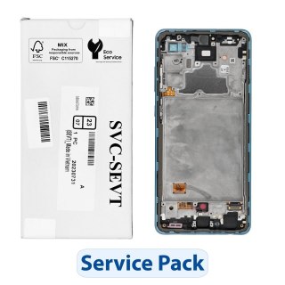 ServicePack Wyświetlacz LCD do SAMSUNG A72 A725F GH82-25460B Blue