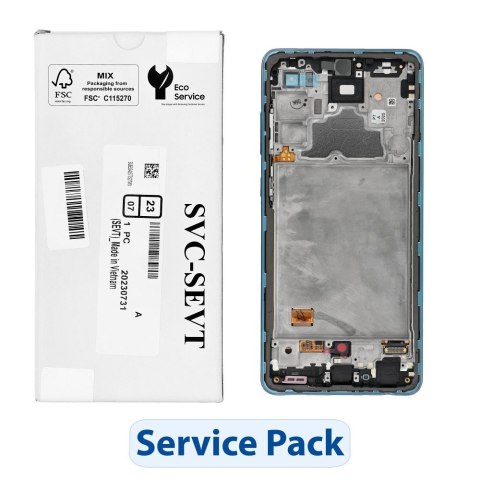 ServicePack Wyświetlacz LCD do SAMSUNG A72 A725F GH82-25460B Blue