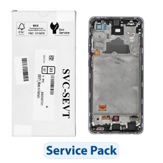 ServicePack Wyświetlacz LCD do SAMSUNG A72 A725F GH82-25460C Purple