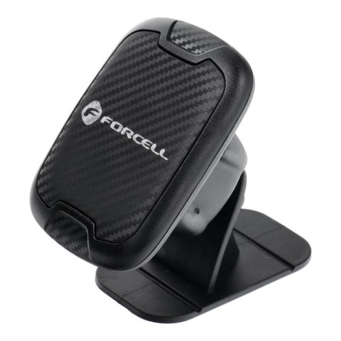 Uchwyt na telefon do samochodu magnetyczny Forcell F-Grip Carbon H-CT322 do deski czarny