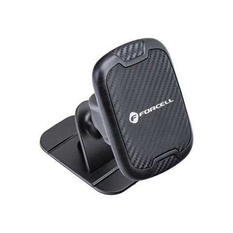 Uchwyt na telefon do samochodu magnetyczny Forcell F-Grip Carbon H-CT322 do deski czarny