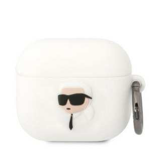 KARL LAGERFELD futerał do APPLE Airpods 3 KLA3RUNIKH (3D Sil NFT Karl) biały