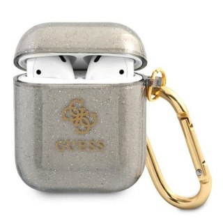 GUESS futerał do APPLE AirPods 1/2 GUA2UCG4GK (Glitter Collection) czarny